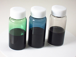 From left: Aniline-based, thiophene-based and pyrrole-based conductive polymers